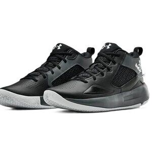 Under Armour Excellent EUC Mens Sz 10.5  Lockdown 5 Basketball Shoes Black Gray